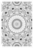 Mandala fleuri sur toute une page